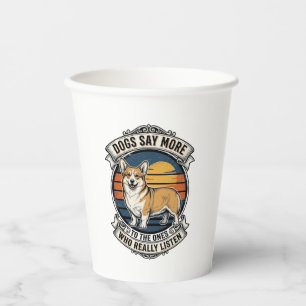 Corgi Quote Shirt Vintage Engraving Dog Lover Tee_ Paper Cups