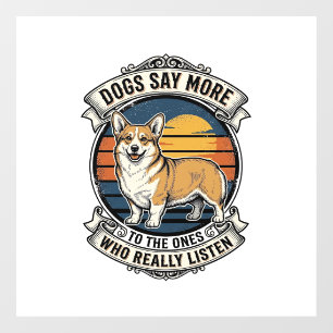 Corgi Quote Shirt Vintage Engraving Dog Lover Tee_ Window Cling