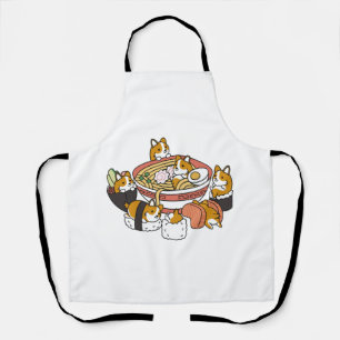 Corgi Ramen Sushi  Apron
