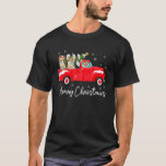 Corgi Red Truck Christmas Santa Hat Dog Xmas T-Shirt<br><div class="desc">Corgi Red Truck Christmas Santa Hat Dog Xmas</div>