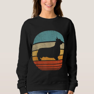 Corgi Retro Vintage 60s 70s Sunset Dog Lovers Men Sweatshirt