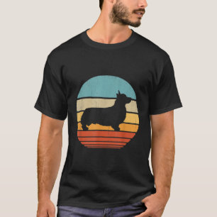 Corgi Retro Vintage 60s 70s Sunset Dog Lovers Men T-Shirt