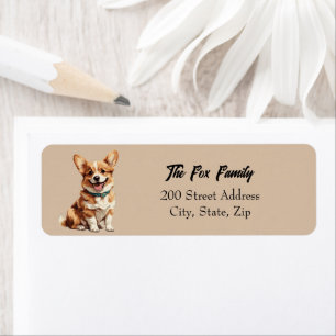 Corgi Return Address Label