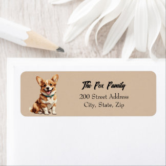 Corgi Return Address Label