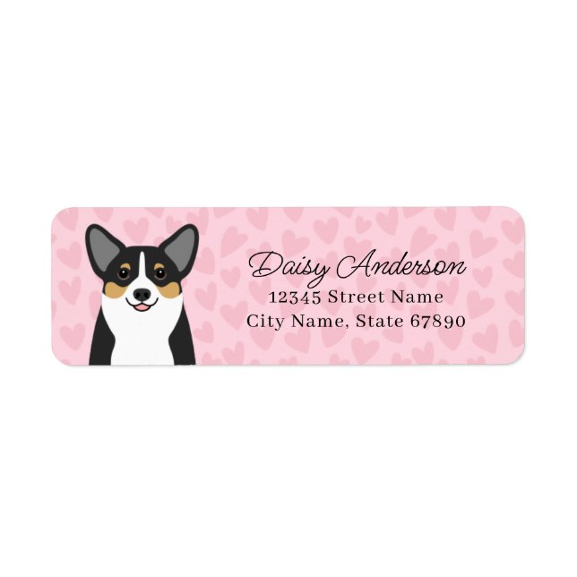 Corgi Return Address Labels (Front)