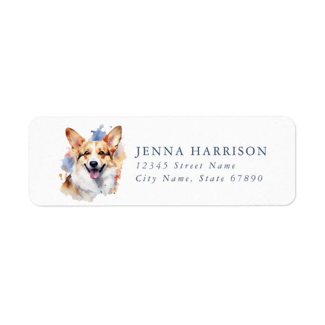 Corgi Return Address Labels (Front)