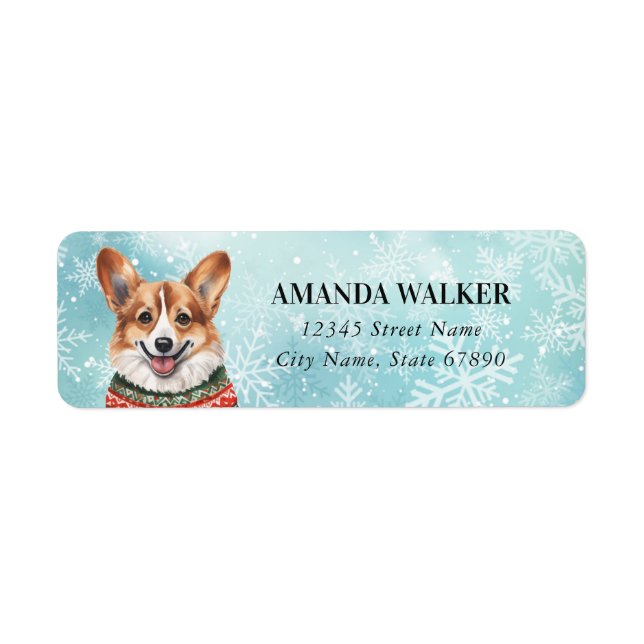 Corgi Return Address Labels (Front)
