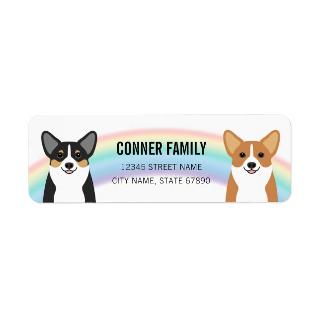 Corgi Return Address Labels (Front)