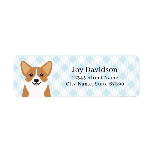 Corgi Return Address Labels (Front)