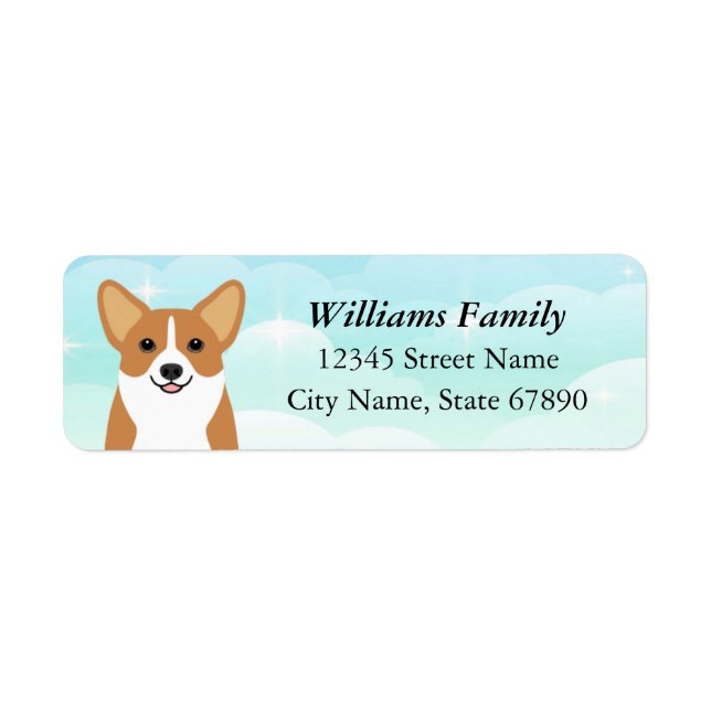 Corgi Return Address Labels (Front)