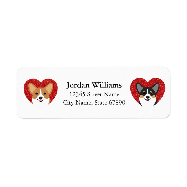 Corgi Return Address Labels (Front)