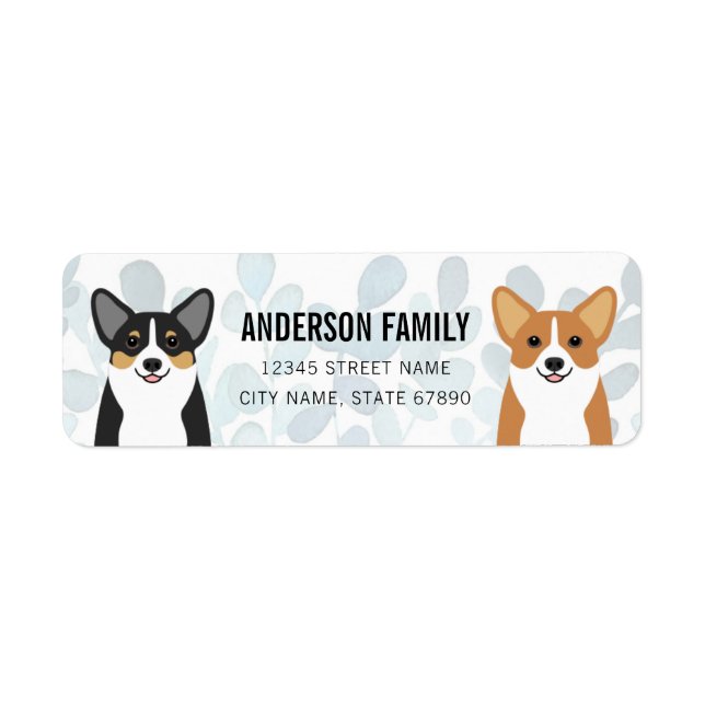 Corgi Return Address Labels (Front)