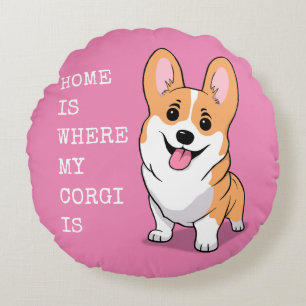 Corgi Round Cushion
