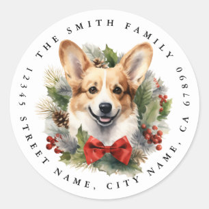 Corgi Round Stickers