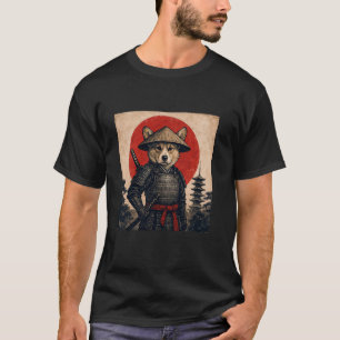 Corgi Samurai Vintage Ukiyo-e Dog Lover T-Shirt