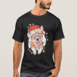 Corgi Santa Christmas Tree Lights Xmas Men Women K T-Shirt<br><div class="desc">Corgi Santa Christmas Tree Lights Xmas Men Women Kids</div>