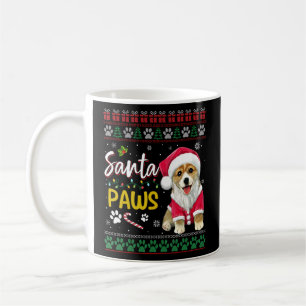 Corgi Santa Dog Paws Christmas Dog Family Christma Coffee Mug