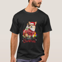 Corgi Santa Merry Christmas Tree Xmas Boys Men Cor
