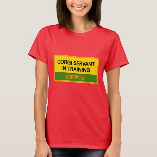 Corgi Servant Red T-Shirt (Front)