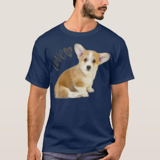 Corgi Shirt Love Is Dog Mum Dad Tee Puppy Pet Wome