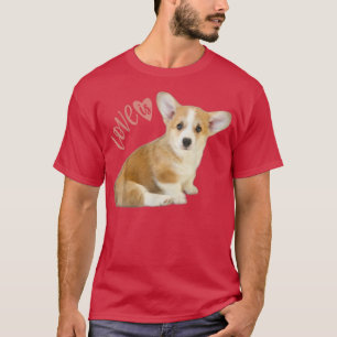 Corgi Shirt Love Is Dog Mum Dad Tee Puppy Pet Wome
