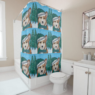 Corgi Shower Curtain