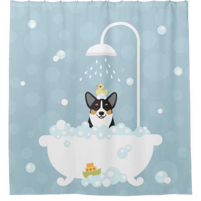 Corgi Shower Curtain (Front)
