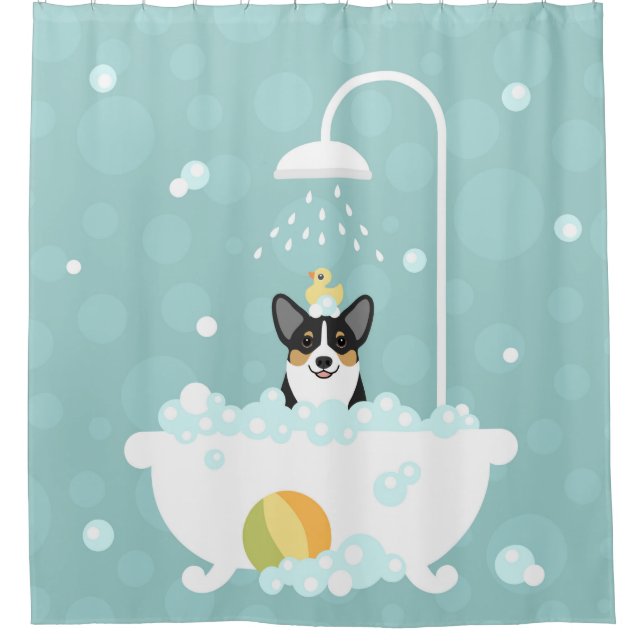 Corgi Shower Curtain (Front)