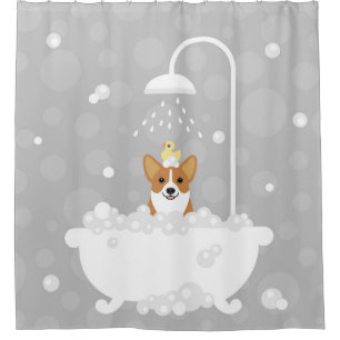 Corgi Shower Curtain