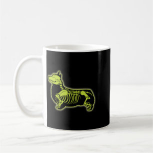 Corgi Skeleton Halloween Men Women Dog Lovers Rib Coffee Mug
