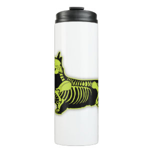 corgi skeleton t halloween men funny dog skull thermal tumbler