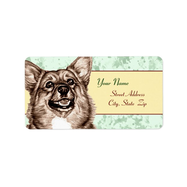 Corgi Sketch Label (Front)