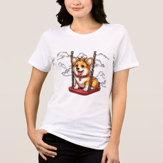 corgi sky  Tri-Blend shirt