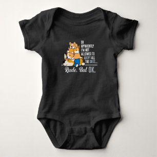 Corgi So Apparently I'm Not Allowed To Adopt Dogs Baby Bodysuit