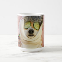 Corgi Spa Day coffee mug