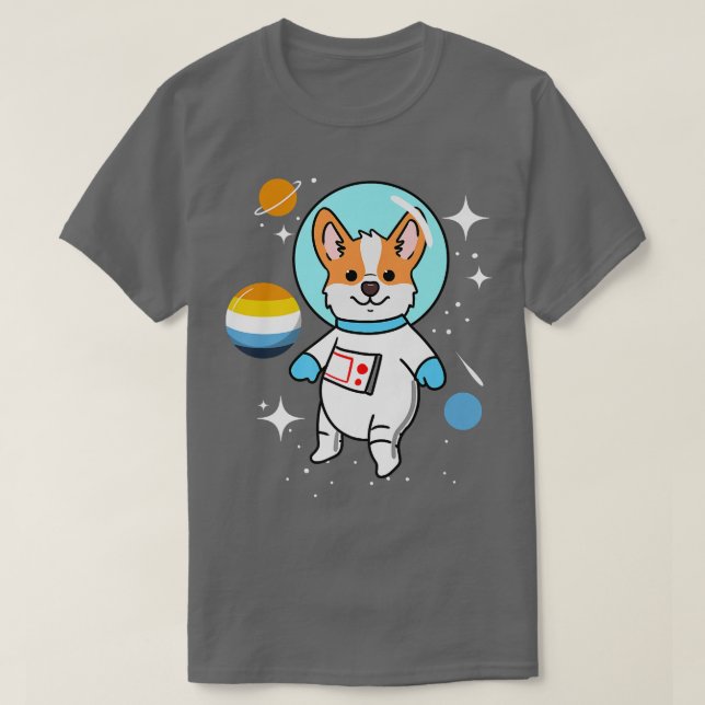 Corgi Space Aroace Pride-620 T-Shirt (Design Front)