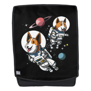 Corgi Space Astronaut Dog Cosmic Pet Backpack