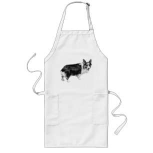 Corgi Spark in Snowlight Long Apron