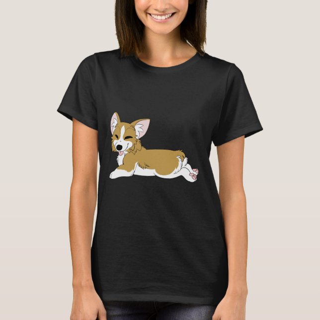 Corgi Sploot T-Shirt (Front)