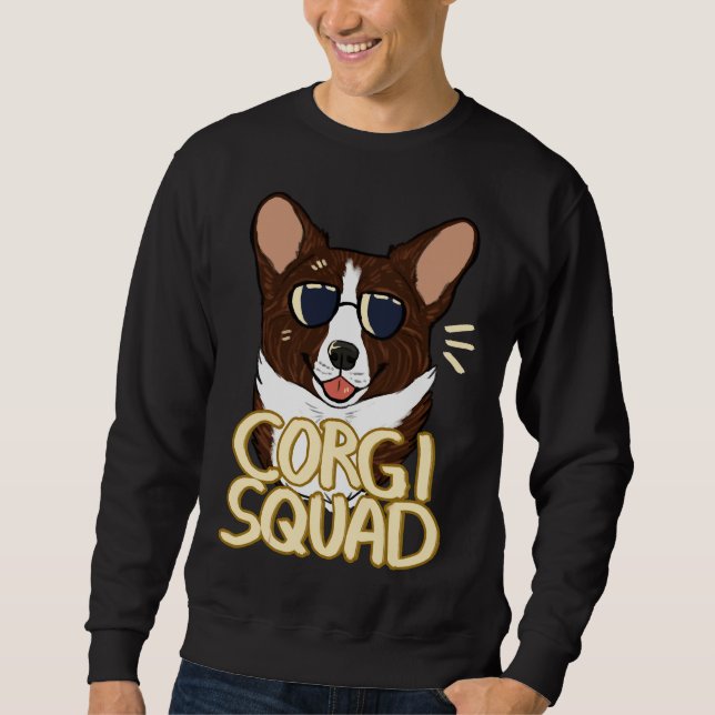 Corgi Squad Brindle Sweatshirt (Front)