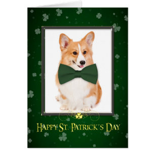 Corgi St. Patrick's Day Card