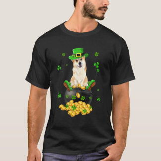 Corgi St Patricks Day Dog Shamrock Mens Womens T-Shirt
