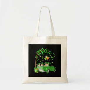 Corgi St Patricks Day Green Truck Under The Tree Tote Bag