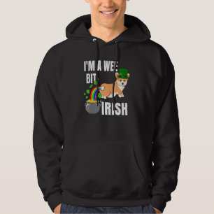 Corgi St Patricks Day Im A Wee Bit Irish Hoodie
