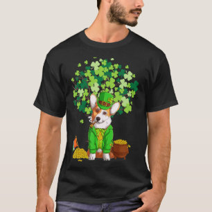 Corgi St Patrick's Day Leprechaun Hat Corgi T-Shirt