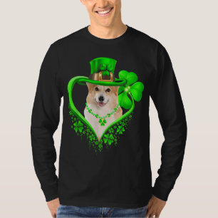Corgi St Patricks Day Lover Irish Shamrock Dog Lov T-Shirt
