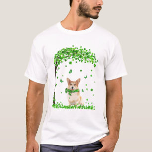 Corgi St Patricks Day Lover Irish Shamrock Dog Lov T-Shirt