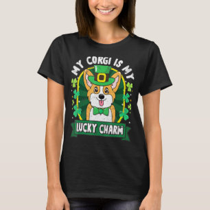 Corgi St Patricks Lucky Charm Mum Dad T-Shirt