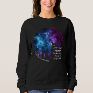 Corgi Suicide Awareness Stay Strong Darkest Night  Sweatshirt