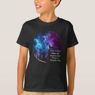 Corgi Suicide Awareness Stay Strong Darkest Night T-Shirt